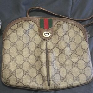 VINTAGE Gucci GG Supreme Web Sherry Line bag